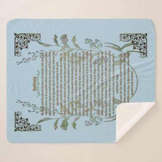 Desiderata Sherpa Deken (Voorkant (horizontaal))