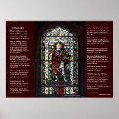 Desiderata - Sint-George gekleurd glas Poster (Voorkant)