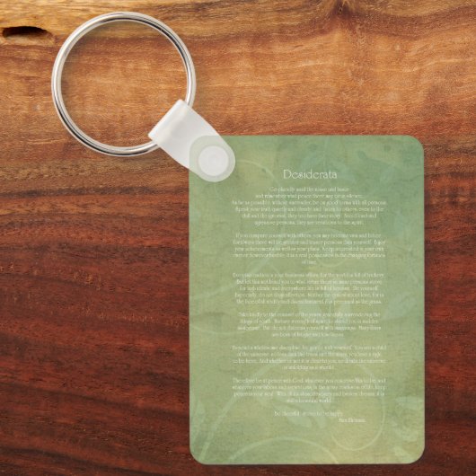 Desiderata sleutelhanger (Voorkant)
