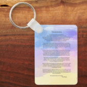 Desiderata sleutelhanger (Voorkant)