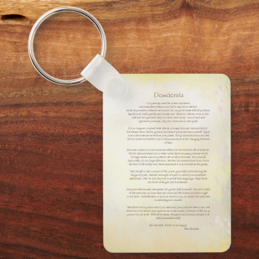 Desiderata Sleutelhanger (Voorkant)