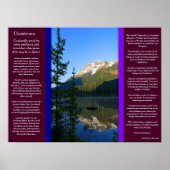 DESIDERATA Snow Peak Mountain-Posters Poster (Voorkant)