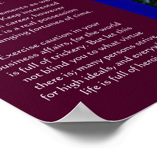 DESIDERATA Snow Peak Mountain-Posters Poster (Hoek)