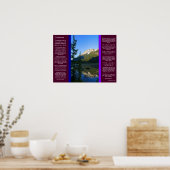 DESIDERATA Snow Peak Mountain-Posters Poster (Keuken)