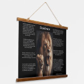 Desiderata: speelse welpen in een nevel hangend wandkleed (Gebogen)