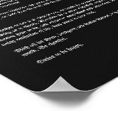 Desiderata, Spiral Melkweg NGC1232 en Little Theta Poster (Hoek)