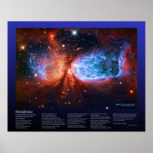 Desiderata - Star Birth in Cygnus, The Swan Poster (Voorkant)
