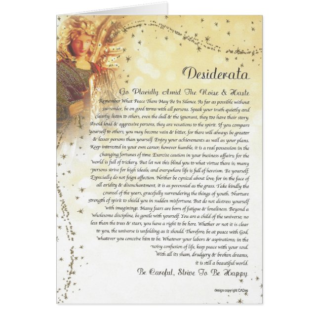 DESIDERATA Starry Guardian Angel (Voorkant)