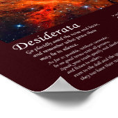 Desiderata - Stellar Nursery in Tarantula Nebula Poster (Hoek)