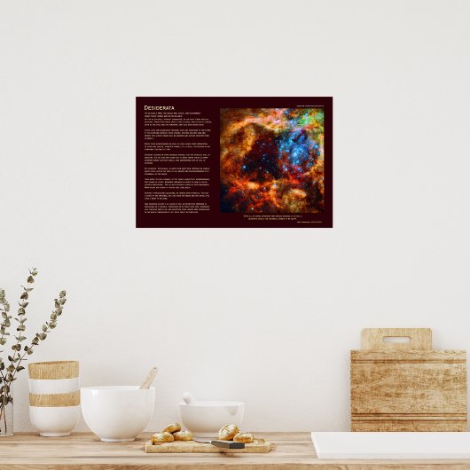 Desiderata - Stellar Nursery in Tarantula Nebula Poster (Keuken)