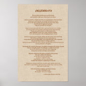 Desiderata Straw Poster (Voorkant)
