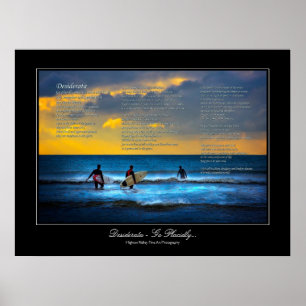 Desiderata - Surfen op de galerij Poster