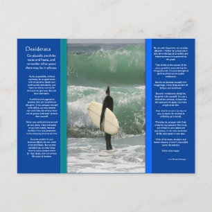 DESIDERATA Surfen op het Wave Briefkaart