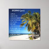DESIDERATA Synopsis - Lounge under the Palms Canvas Afdruk (Voorkant)