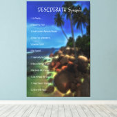 DESIDERATA Synopsis Mystical Rocky Beach Canvas Afdruk (Insitu (Houten vloer))