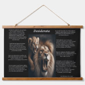 Desiderata: tederheid te midden van kracht hangend wandkleed (Voorkant)