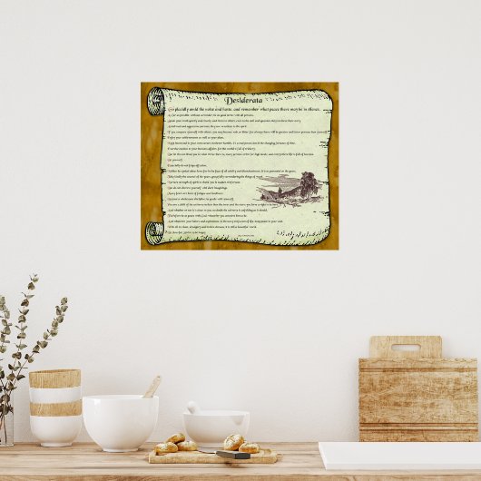 Desiderata ~ Timeless inspiratie Poster (Keuken)