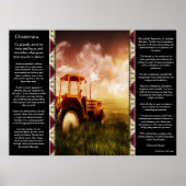 Desiderata Tractor die Posters opblaast (Voorkant)