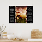 Desiderata Tractor die Posters opblaast (Keuken)