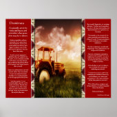 Desiderata Tractor die Posters opblaast (Voorkant)