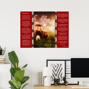 Desiderata Tractor die Posters opblaast