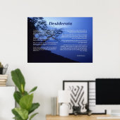 Desiderata Tree by Lake Poster (Thuiskantoor)