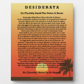 Desiderata Tropical Sunset Fotoplaat (Voorkant)