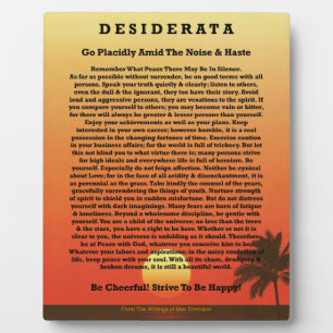 Desiderata Tropical Sunset Fotoplaat