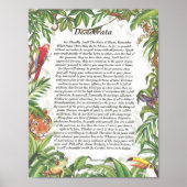 DESIDERATA Tropisch regenwoud Poster (Voorkant)