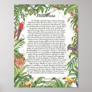 DESIDERATA Tropisch regenwoud Poster