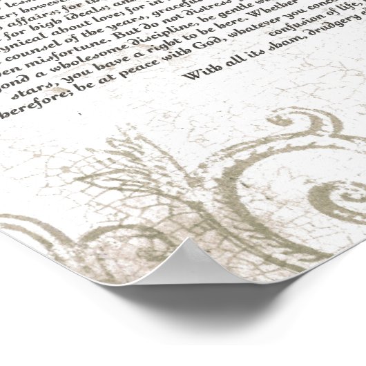 DESIDERATA Vampire-watermerkontwerp Poster (Hoek)