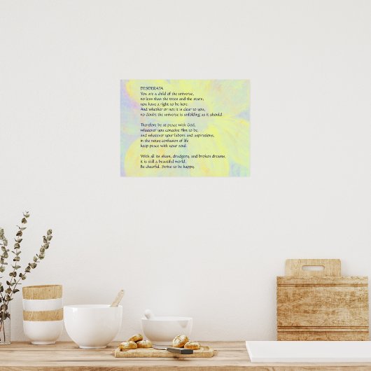 DESIDERATA Veranderend Daisy poster (Keuken)