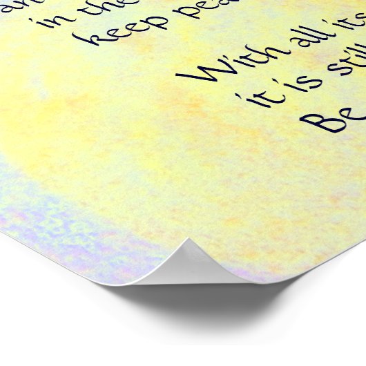 DESIDERATA Veranderend Daisy poster (Hoek)