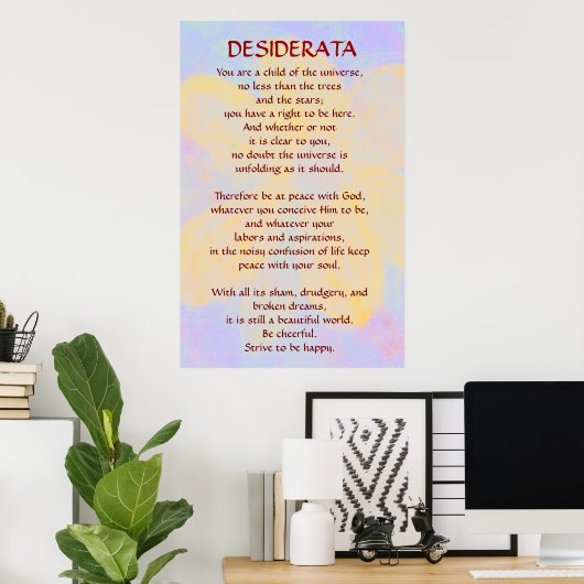 DESIDERATA Veranderend Daisy poster (Thuiskantoor)