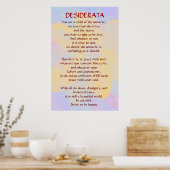 DESIDERATA Veranderend Daisy poster (Keuken)