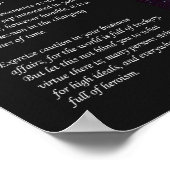 Desiderata - Verborgen brandhaarden van de vlam Poster (Hoek)