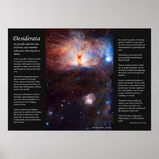 Desiderata - Verborgen brandhaarden van de vlam Poster (Voorkant)