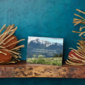 Desiderata Verse Bergen en weide landschap Fotoplaat (Zijkant)