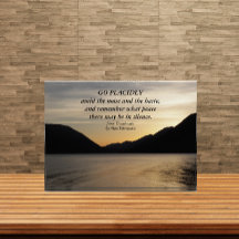 Desiderata Verse Lake Sunset Landschap