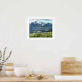 Desiderata Verse Mountains en Meadow Photographic Poster (Keuken)