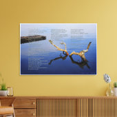 Desiderata Verzen op Lakes Edge abstract Canvas Afdruk (Insitu (Woonkamer))