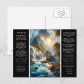 DESIDERATA vloeien voorzichtig met gratie Briefkaart (Voorkant / Achterkant)