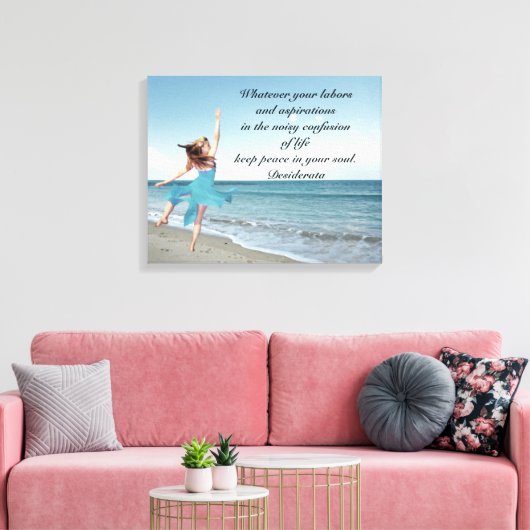 Desiderata voor moeder canvas afdruk (Insitu (Woonkamer))