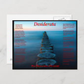 Desiderata walkway op de oceaan met kussen briefkaart (Voorkant / Achterkant)