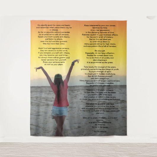 Desiderata Wandkleed (Voorkant)