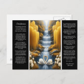 Desiderata Waterfall: de devotie van het hart van  Briefkaart (Voorkant / Achterkant)