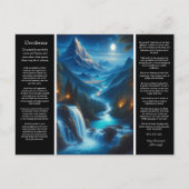 Desiderata Waterval Adem in de Stilte Briefkaart (Voorkant)
