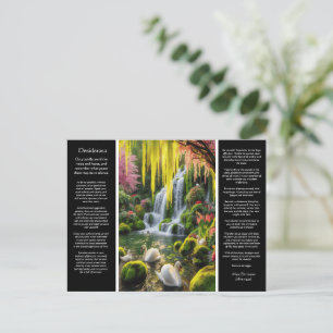Desiderata Waterval: Bloei van het zwembad, zachte Briefkaart
