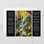 Desiderata Waterval: Bloei van het zwembad, zachte Briefkaart (Voorkant / Achterkant)