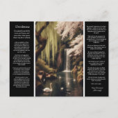 Desiderata Waterval: Bloesems op het water's Calm Briefkaart (Voorkant)